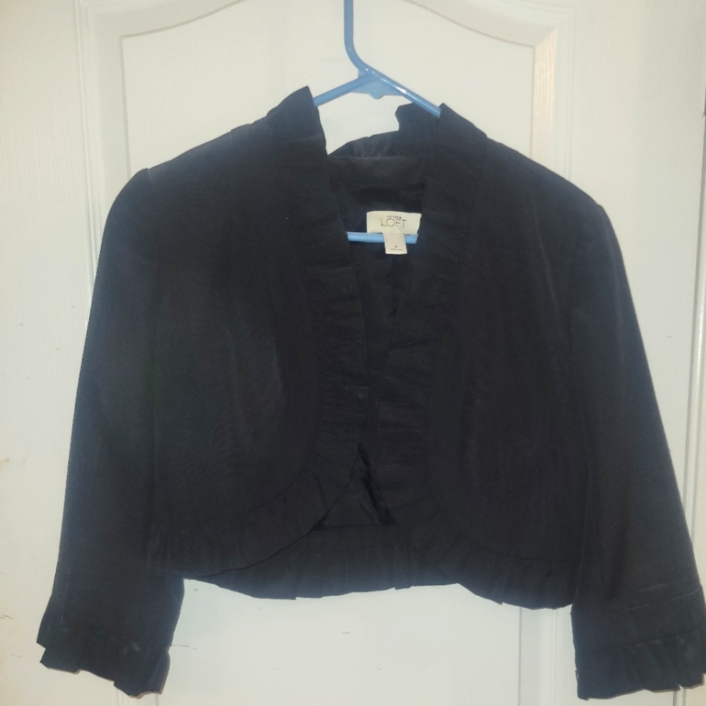 Ann Taylor Loft 3/4 sleeve balero jacket